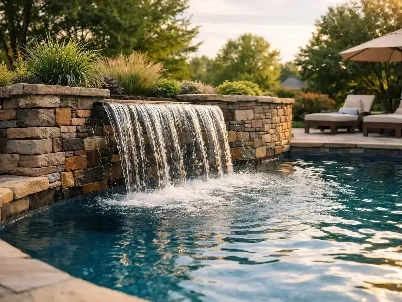 pool service and water testing visit in Vernon BC backyard with Kalamalka Lake lifestyle inspiration