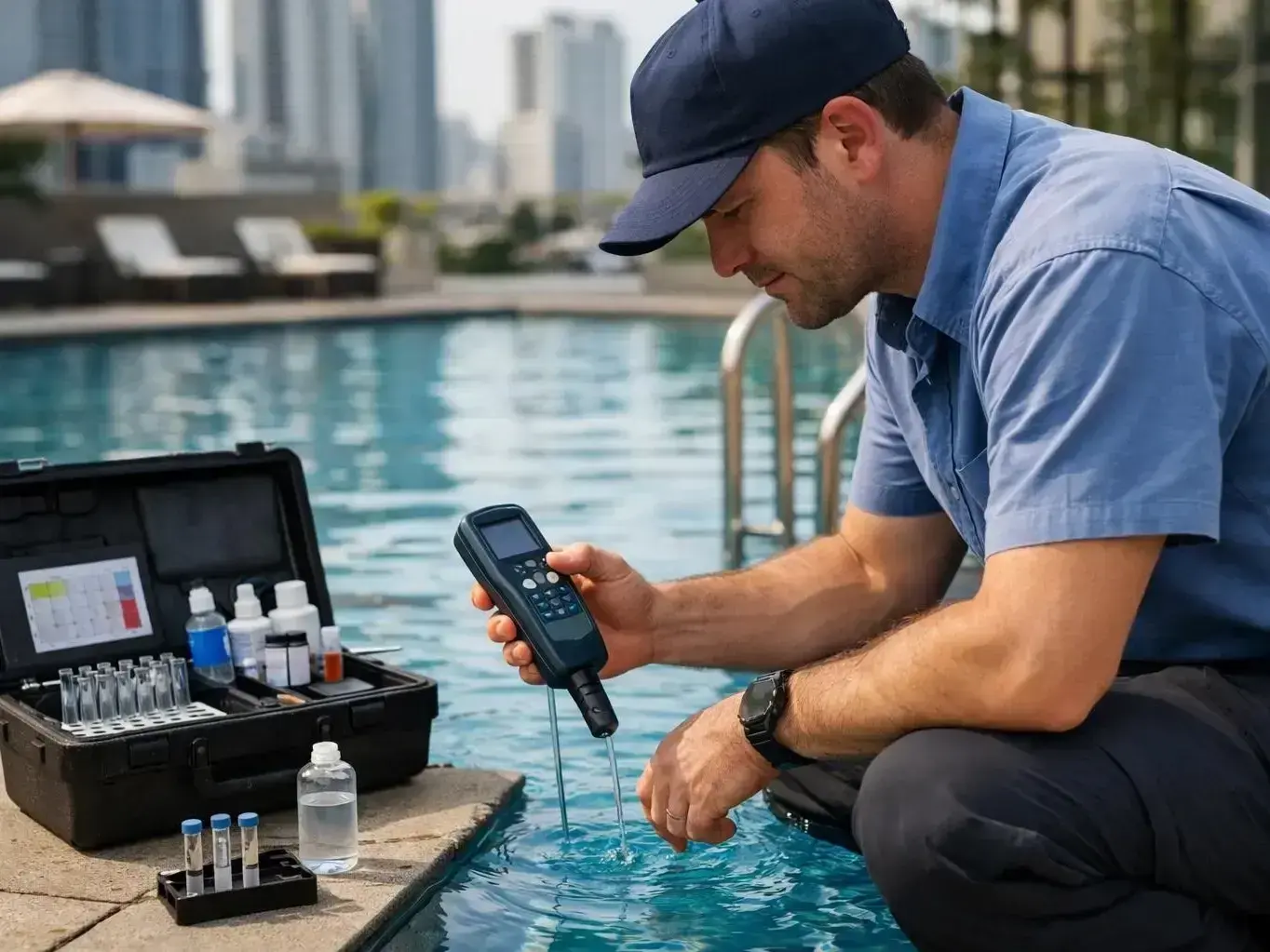 Professional Water Testing &amp; Pool Chemicals services by Trevi Pools and Spas in Lake Country, British Columbia &mdash; licensed Swimming Pool Service provider