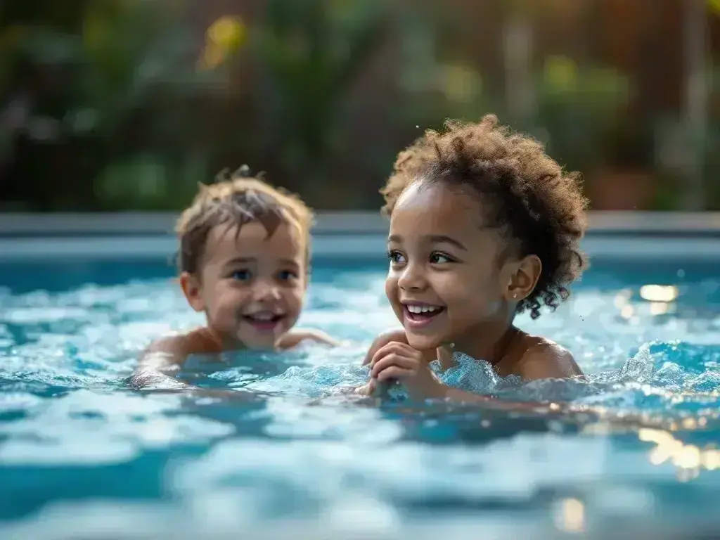 in-ground pool installation in Lakeview Heights backyard with Mount Boucherie in view